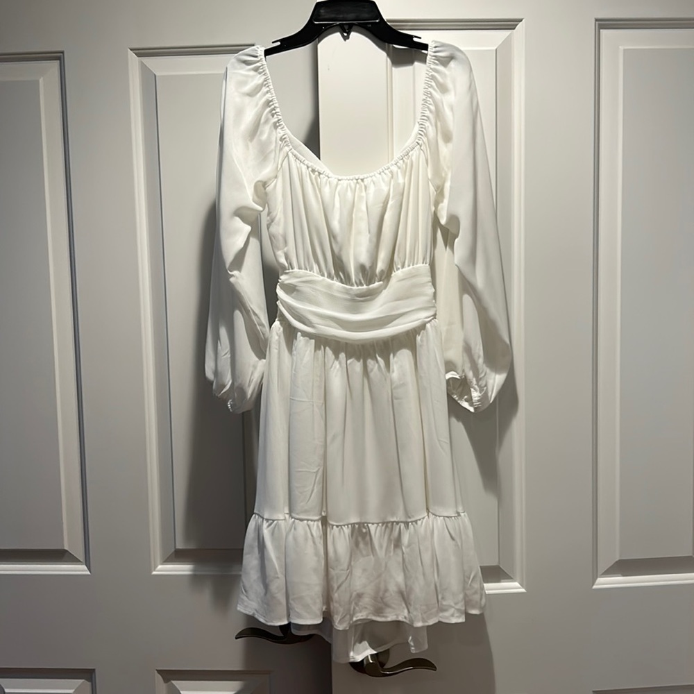 Forolav white girl’s summer dress